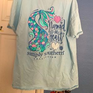 Simply Southern Mermaid at Heart shirt
